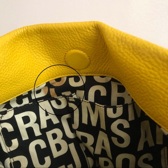Marc by Marc Jacobs Yellow Leather Hobo Purse - Picture 7 of 8